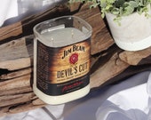 Jim beam devils cut candle- whiskey Bottle-whiskey candle-soy candle-hand made- gift- non toxic- pet safe