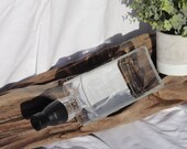 Lonehand whiskey Bottle, serving platter, display dish, handmade, unique gift.