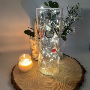 Lvov vodka gift for vodka drinker gift for girlfriend gift for boyfriend gift for best friend gift cut bottle vase with fairy lights vase