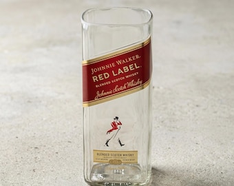 Johnnie Walker Red Label Sojawachs-Kerze, recycelte Flasche, benutzerdefinierter Duft, Geschenk Ehemann