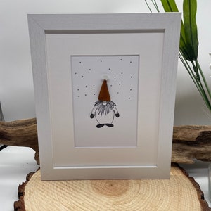 gnome lover gift for girlfriend gift for mom authentic sea glass art gift for beach lover gift basket for friend beach house gift for home
