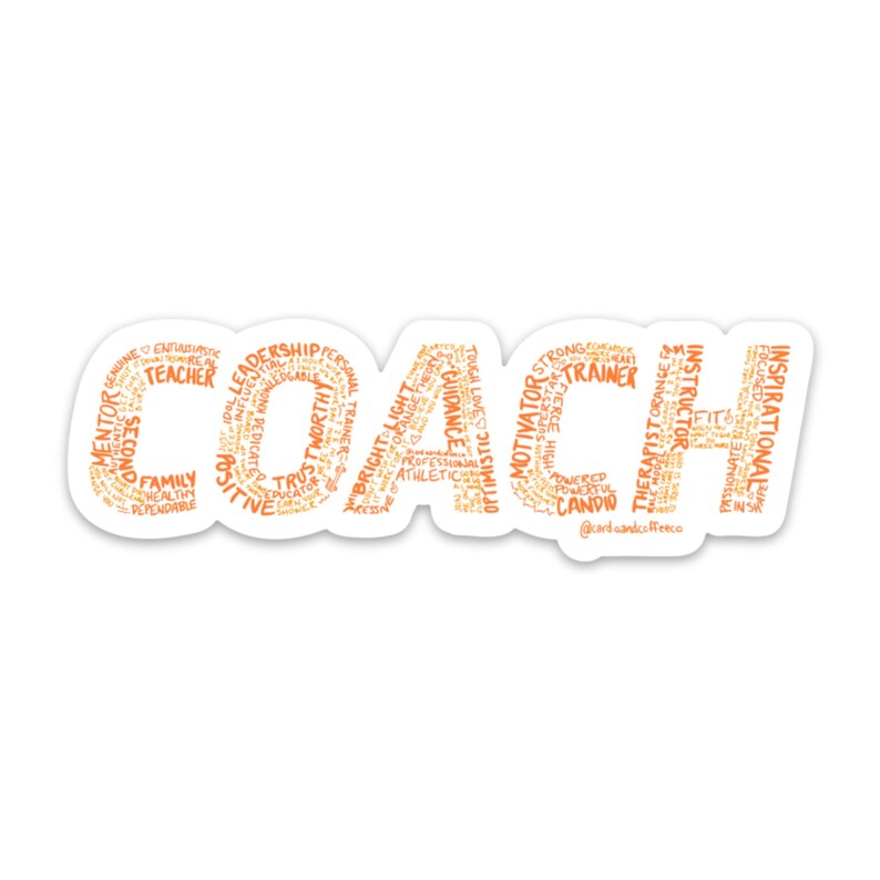 Orange Coach Decal Sticker Etsy
