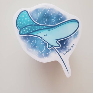 Stingray Swimming CarTruckBedroomHomeLaptopComputerPhone Decal