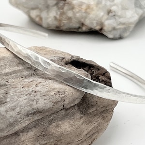 Sterling Silver Hammered Cuff Bracelet | Handmade Silver Bracelet | Sterling Silver Cuff | Gift For Her |  Gift For Him