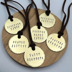 Liquor Label | Decanter Tag | Liquor Decanter Tag | Bar label | Customizable Tag | Hang on Tag For Bottles