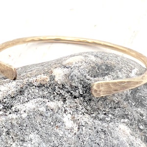 Brass Bangles | Adjustable Stackable Bracelets | Raw Brass Hammered Cuff Bracelets | Layered Bracelets