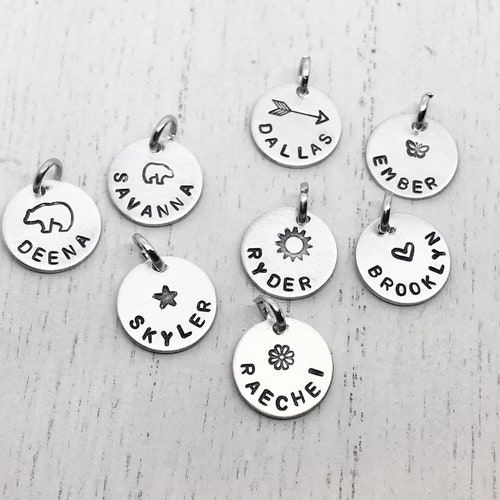 Add on Name Charm Etsy