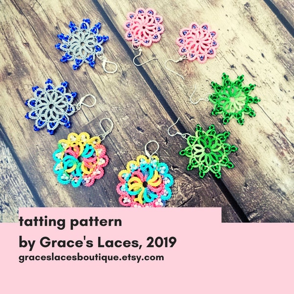 Lace Earrings Tatting Pattern