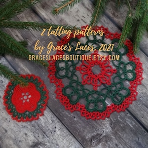 Doily Shuttle Tatting Patterns, set of 2