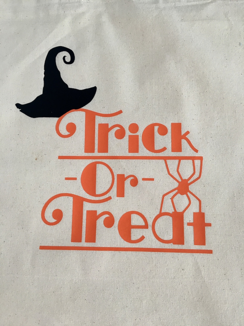 Trick or Treat Halloween Tote Bag Halloween goodie Bags Kids Bags