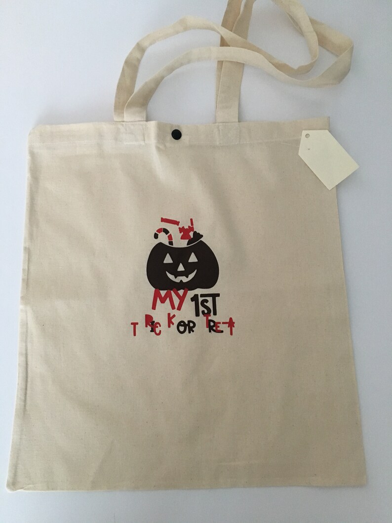Trick or Treat Halloween Tote Bag Halloween goodie Bags Kids Bags