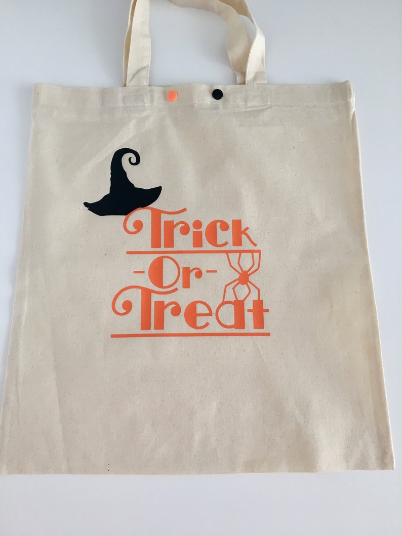 Trick or Treat Halloween Tote Bag Halloween goodie Bags Kids Bags