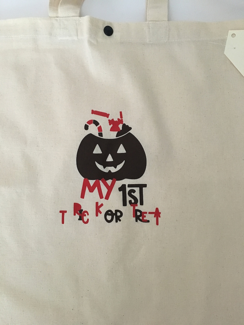 Trick or Treat Halloween Tote Bag Halloween goodie Bags Kids Bags