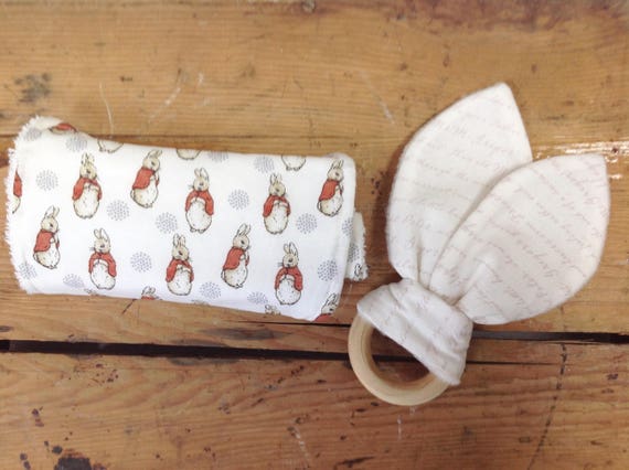 peter rabbit teething ring
