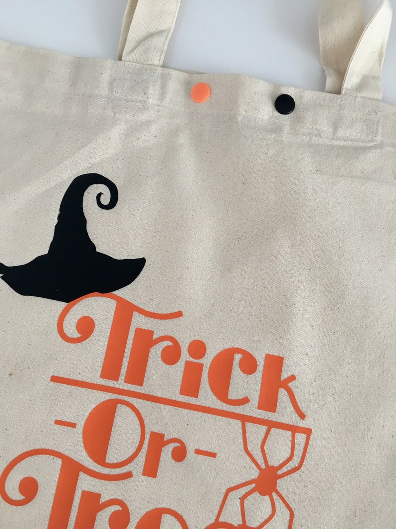 Trick or Treat Halloween Tote Bag Halloween goodie Bags Kids Bags