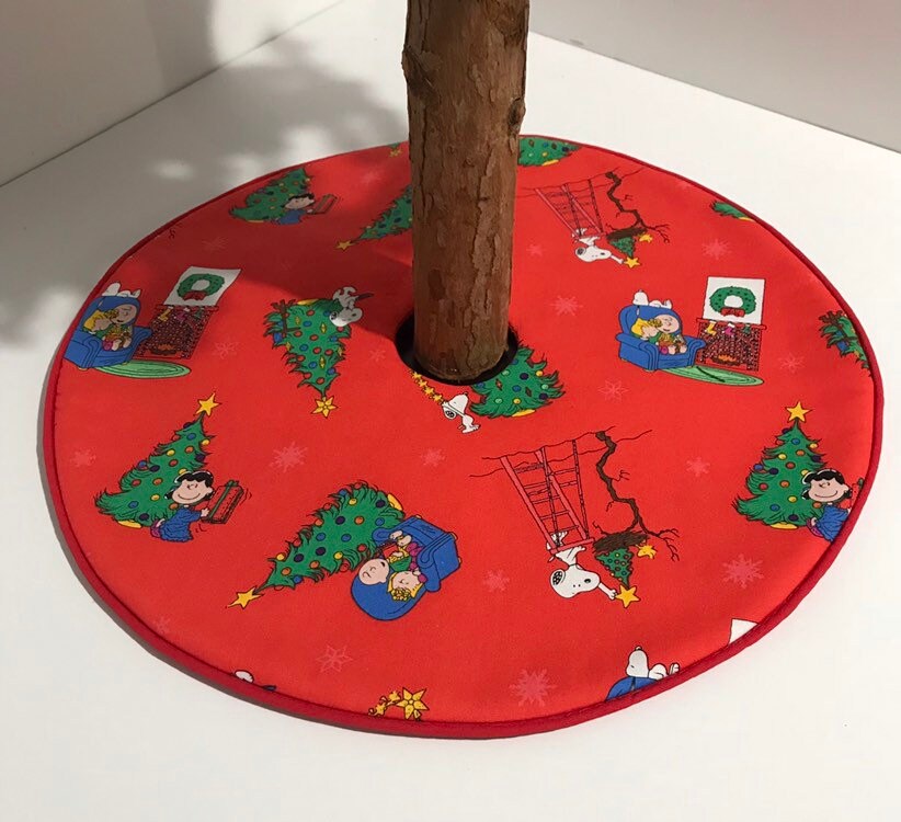 Peanuts Tree Skirt 15.5 Charlie Brown Christmas Etsy
