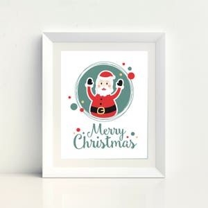 Santa Claus Merry Christmas Poster