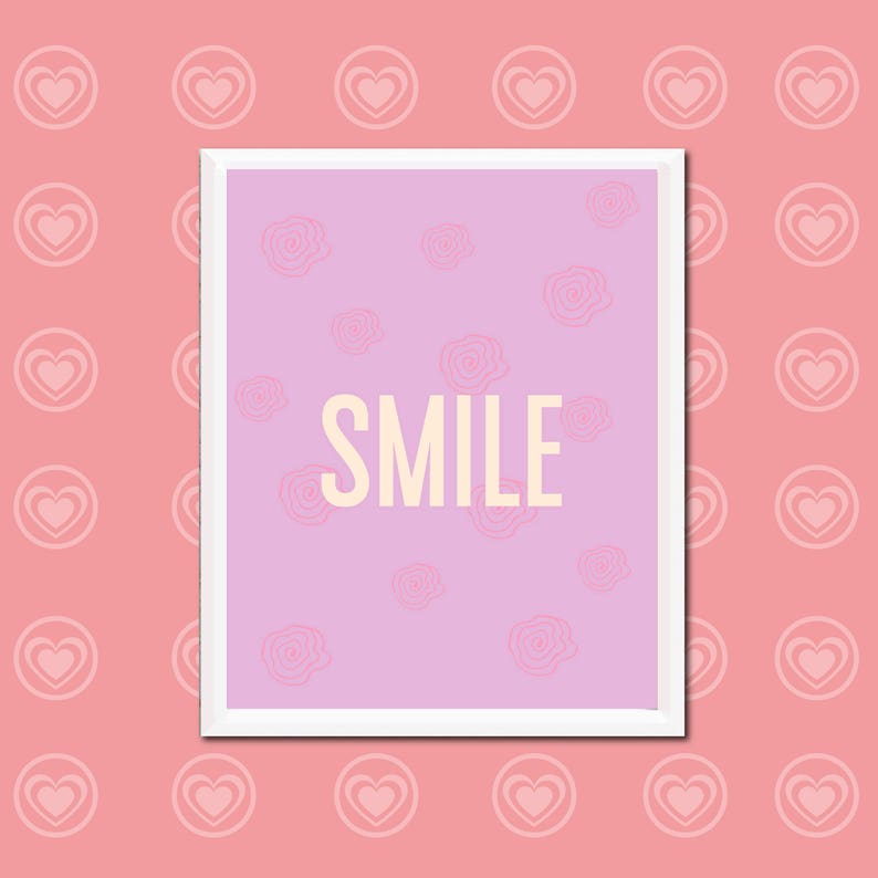 Smile Printable Poster - Etsy