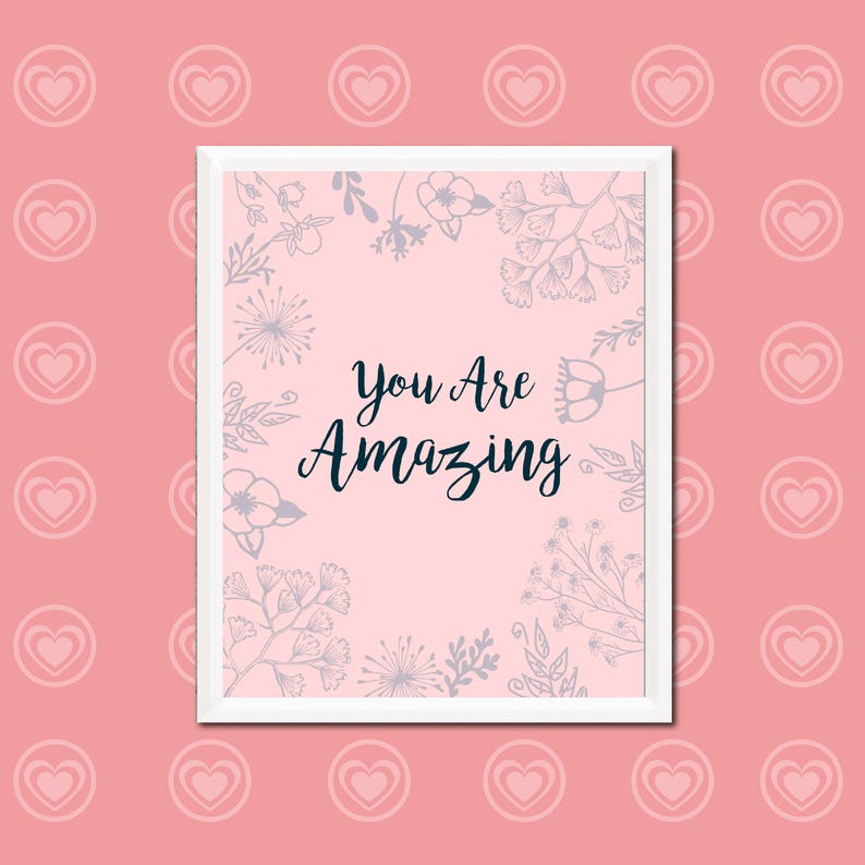 You Are Amazing Printable Poster - Etsy