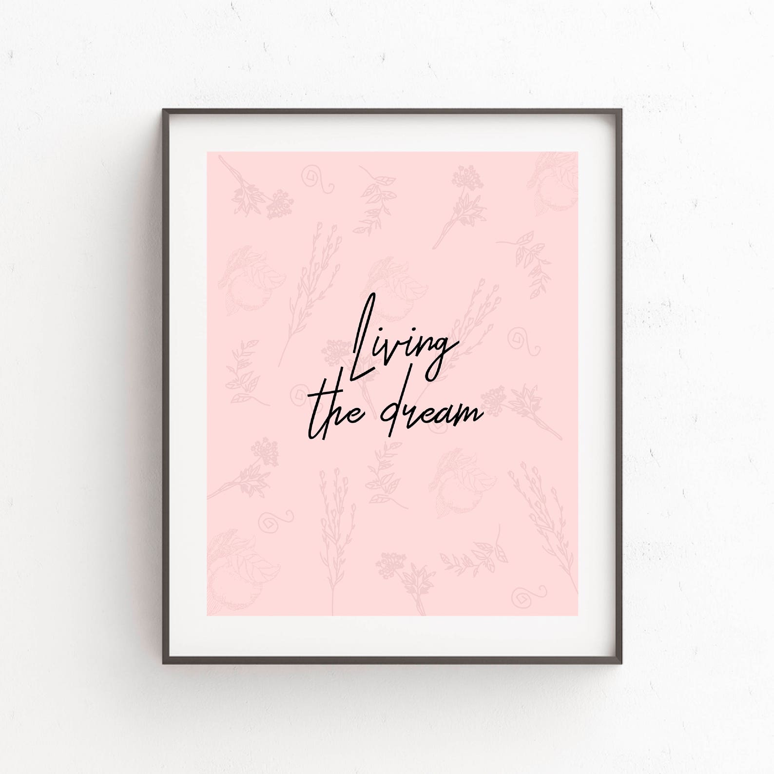 Living the Dream Printable Poster - Etsy