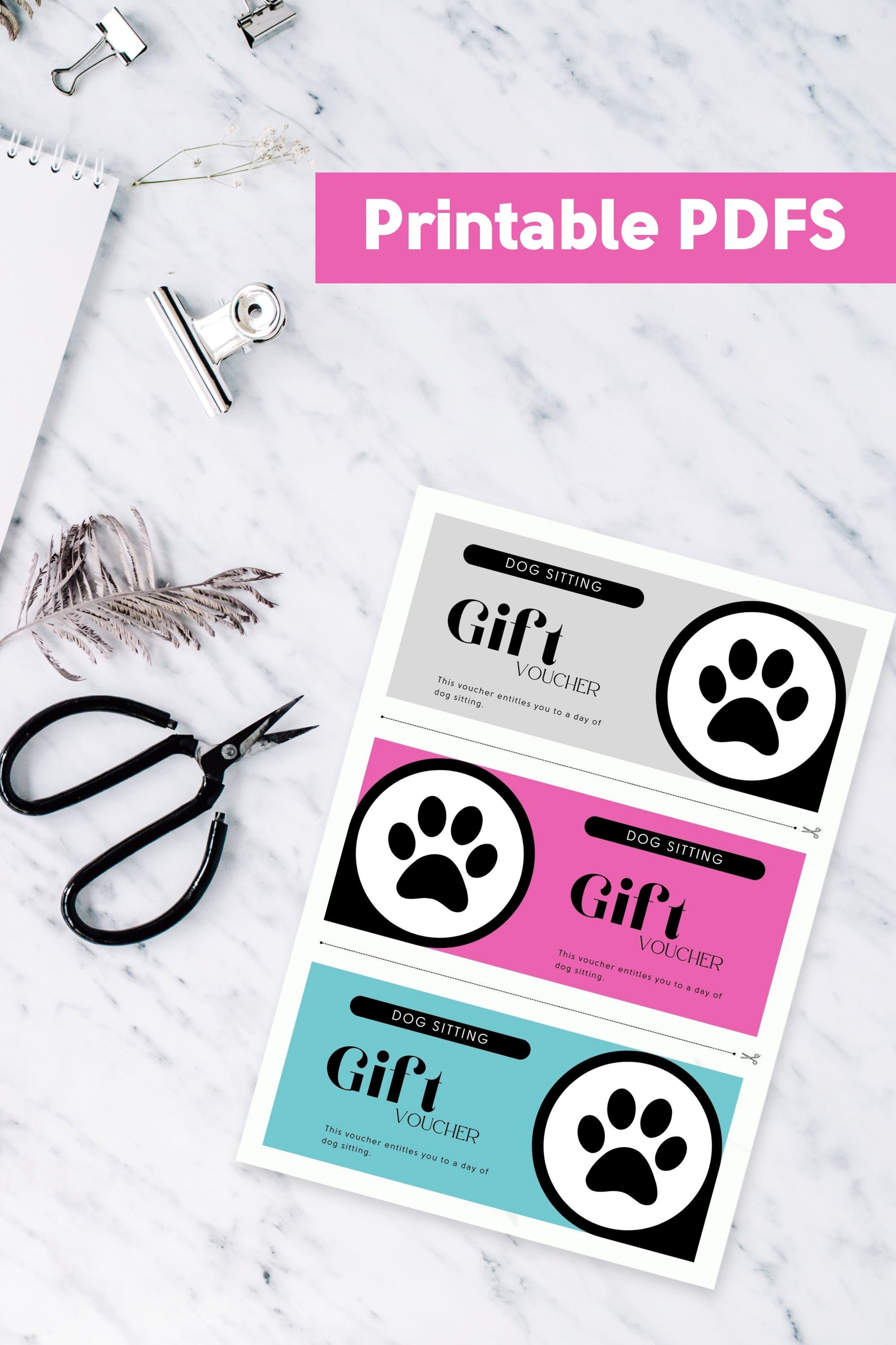 Dog Sitting Voucher Dog Owner Gift Voucher Dog Sitter Etsy UK