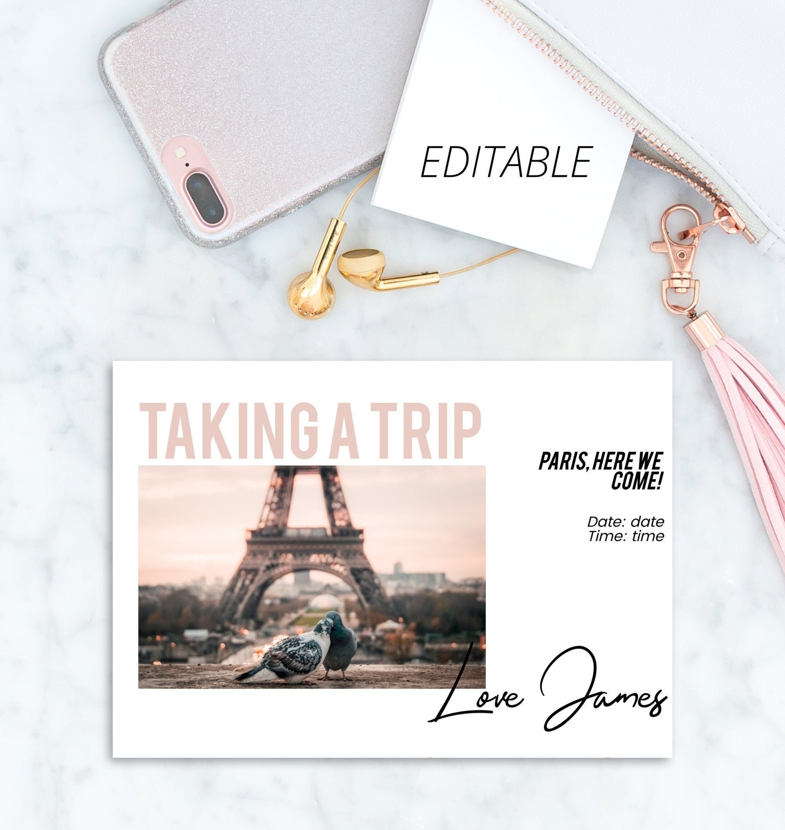Surprise Trip Reveal Editable Template for a Surprise Trip | Etsy