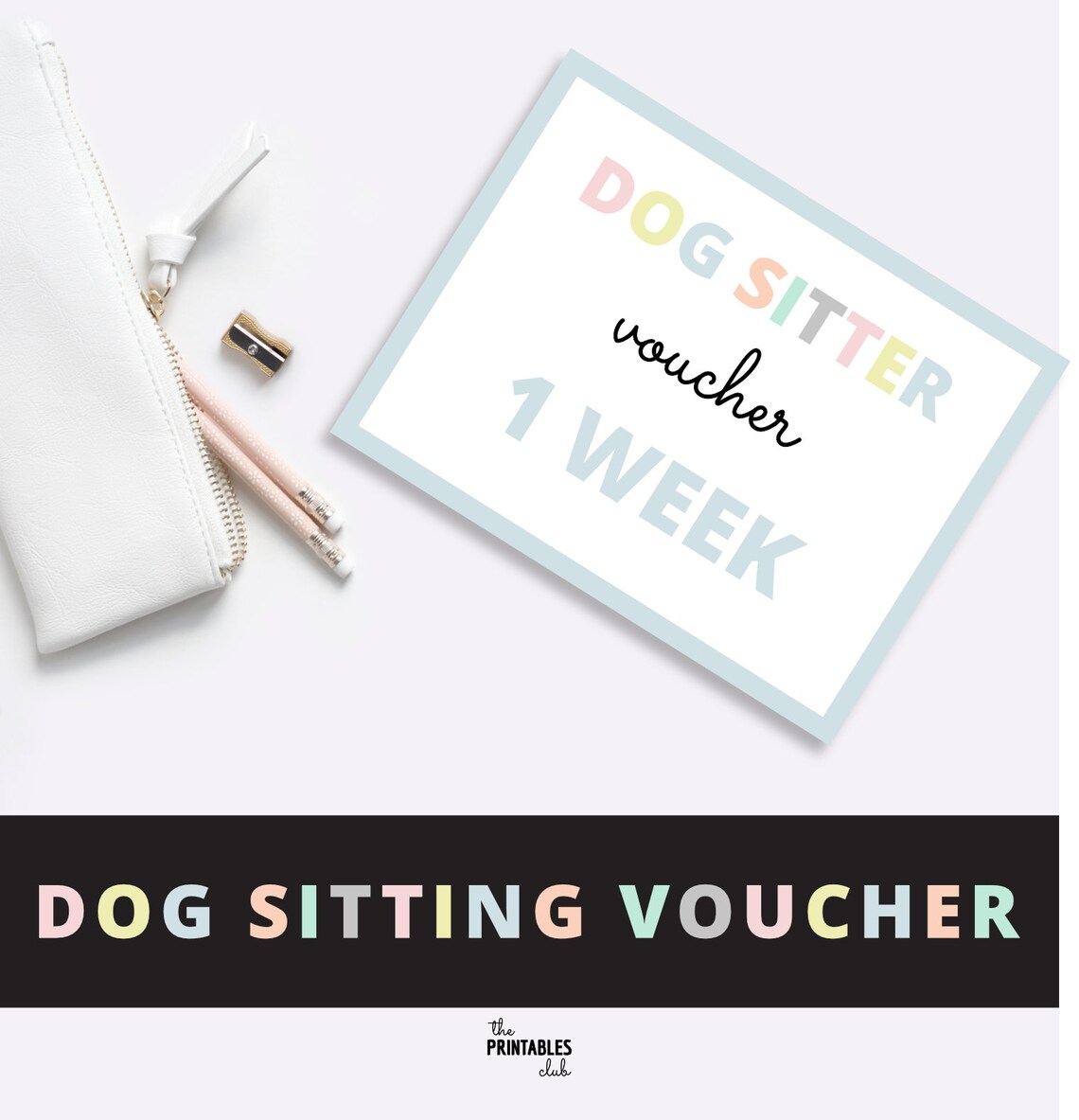 Dog sitting voucher Dog owner gift voucher Dog Sitter Etsy