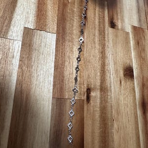 clover chain by the foot for permanent jewelry silver