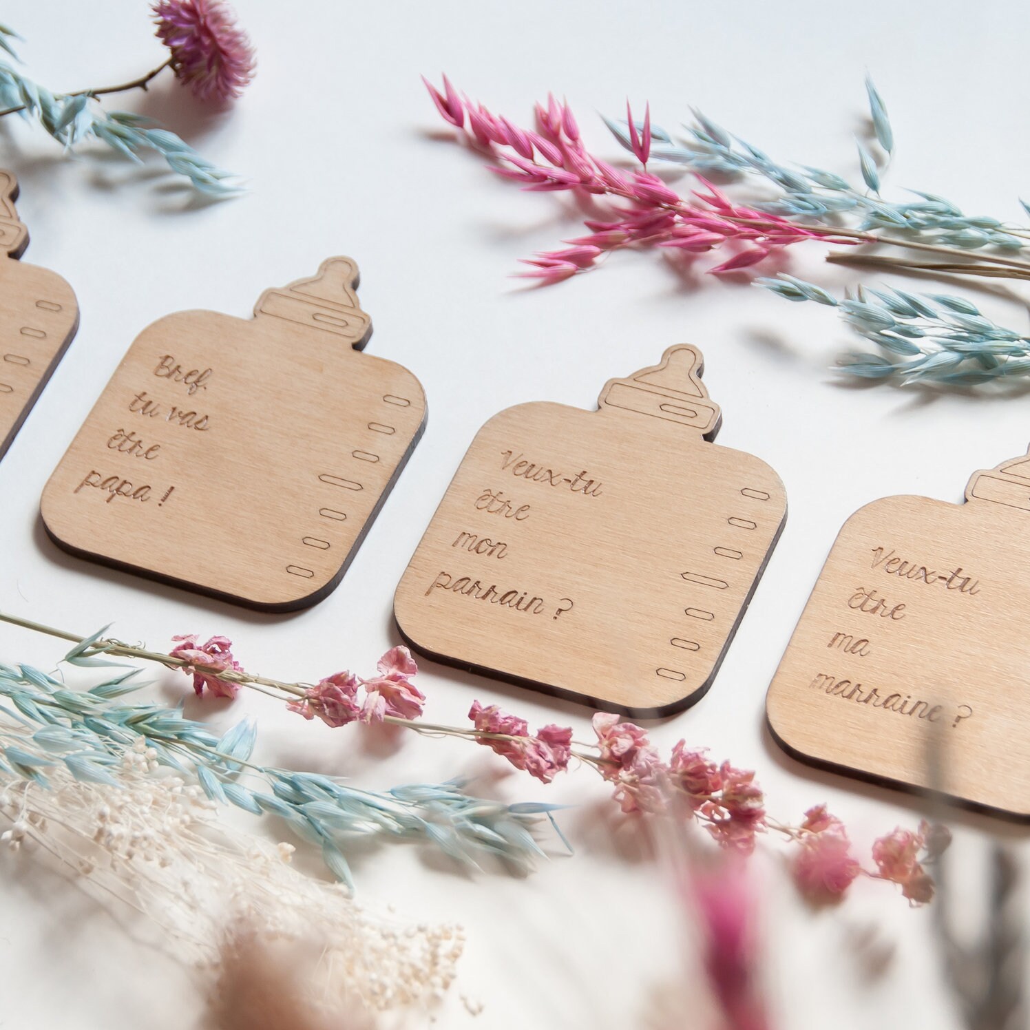 Sous-Verres Pour Annonce Naissance/Grossesse