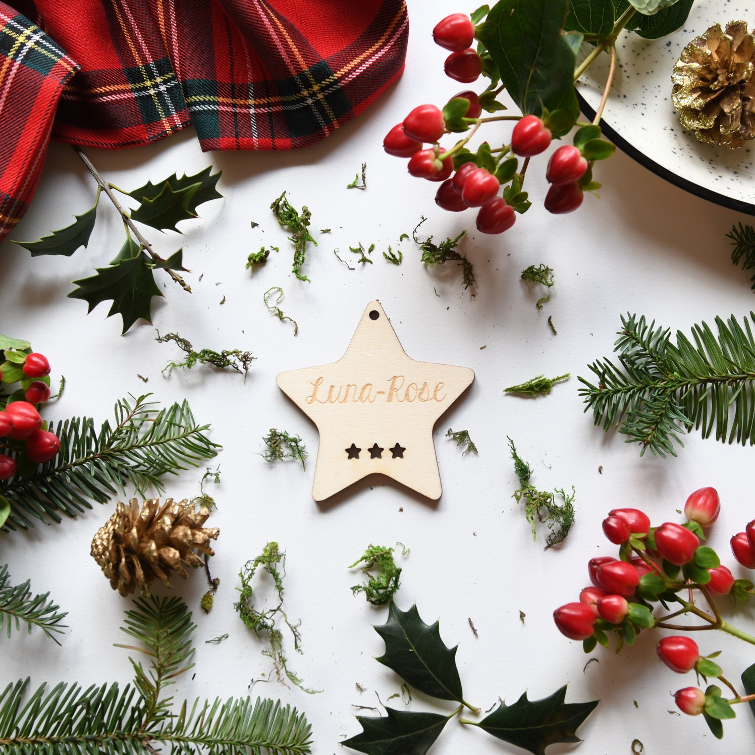 Boule de Noël - Etoile Noël