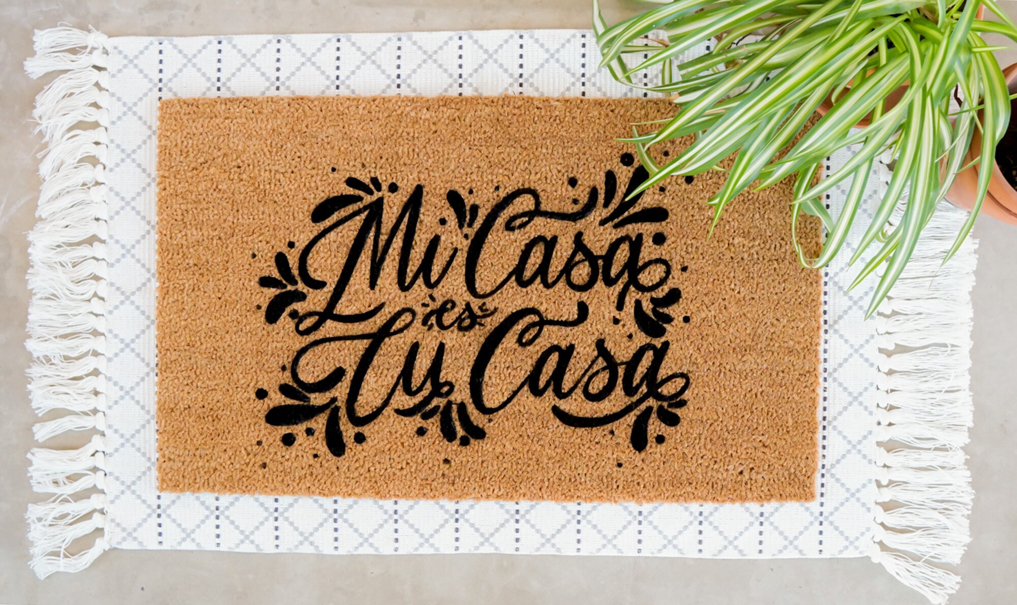 Mi Casa es Tu Casa doormat Spanish Door Mat Mi Casa es Su Etsy