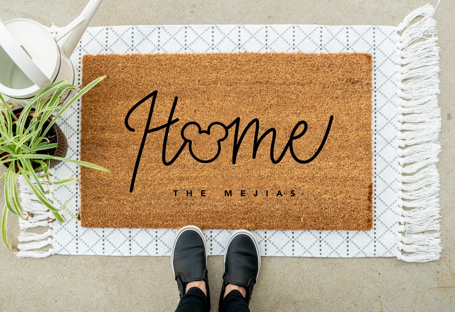 CUSTOM Mickey Mouse Home Door Mat Disney Home Door Mat Etsy