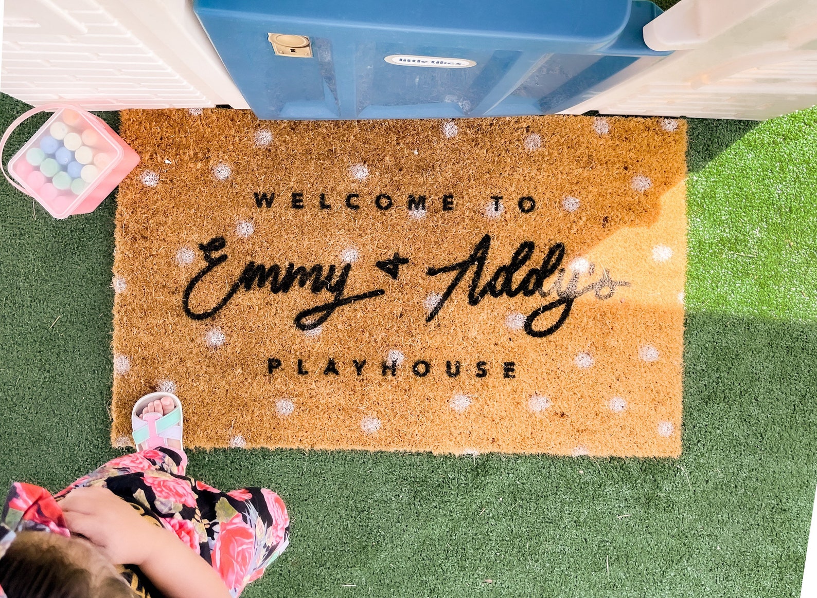 CUSTOM Kids Playhouse Door Mat Kids Home Door Mat Home Etsy