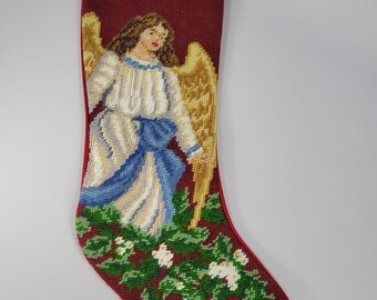 Needlepoint Christmas Stocking Etsy