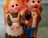 Inarco Mom and Pop Vase Ceramic Planter Retro Vase Vintage