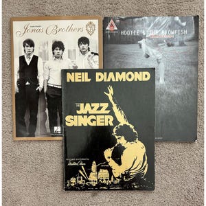 Song Sheet Music Books, Neil Diamond, Hootie & the Blowfish, Jonas Brothers