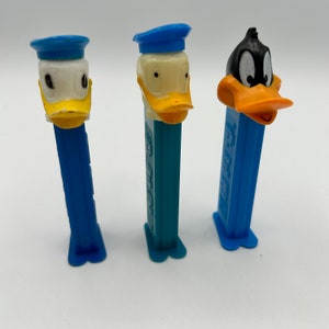 PEZ Disney Donald Duck and Daffy Duck Candy Dispensers Retired PEZ Collector Lot of 3