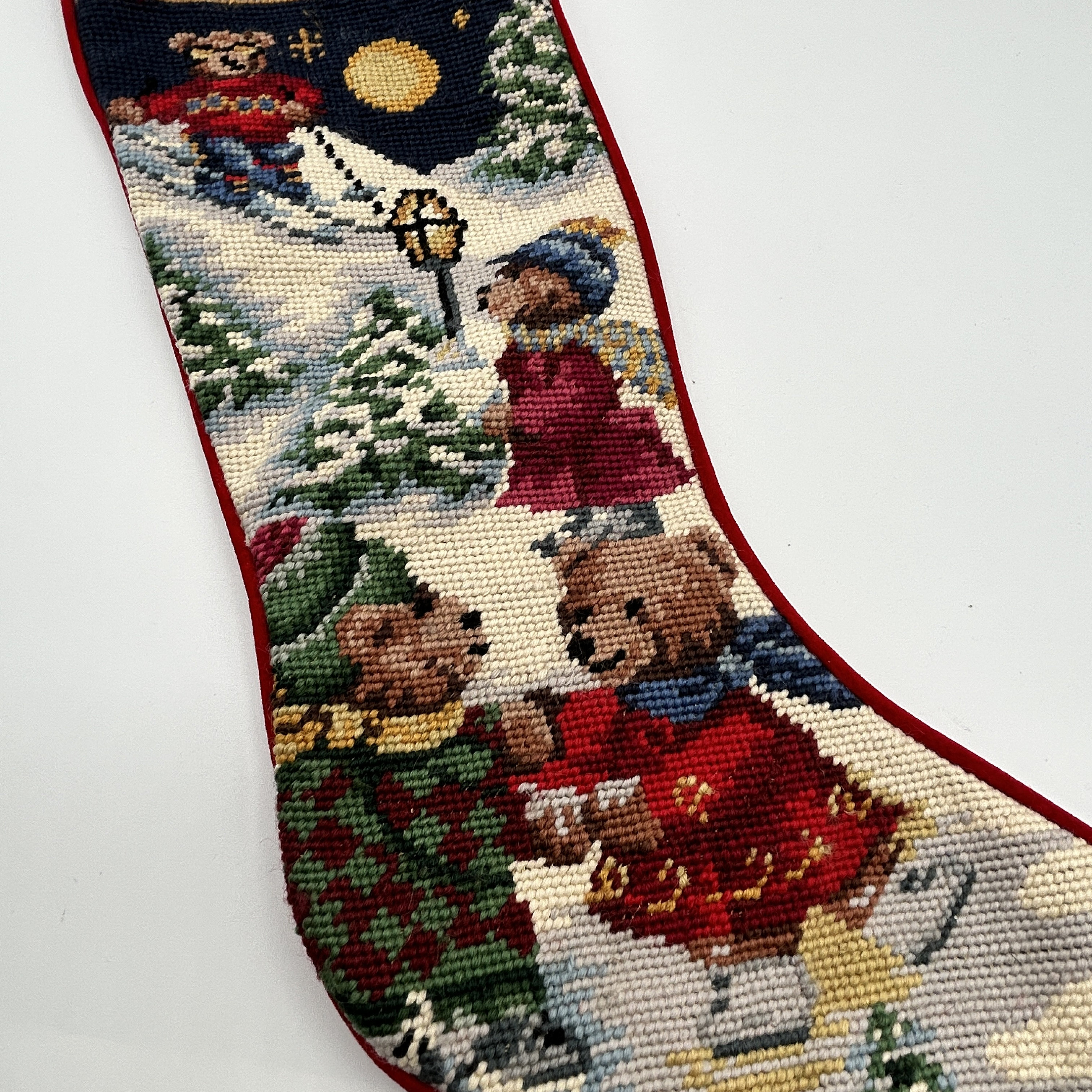 Gift Arena: Vintage Christmas Needlepoint Stockings