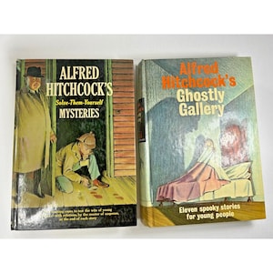 Alfred Hitchcock&#39;s Ghostly Gallery and Solve-Yourself Mysteries 2 HC Books