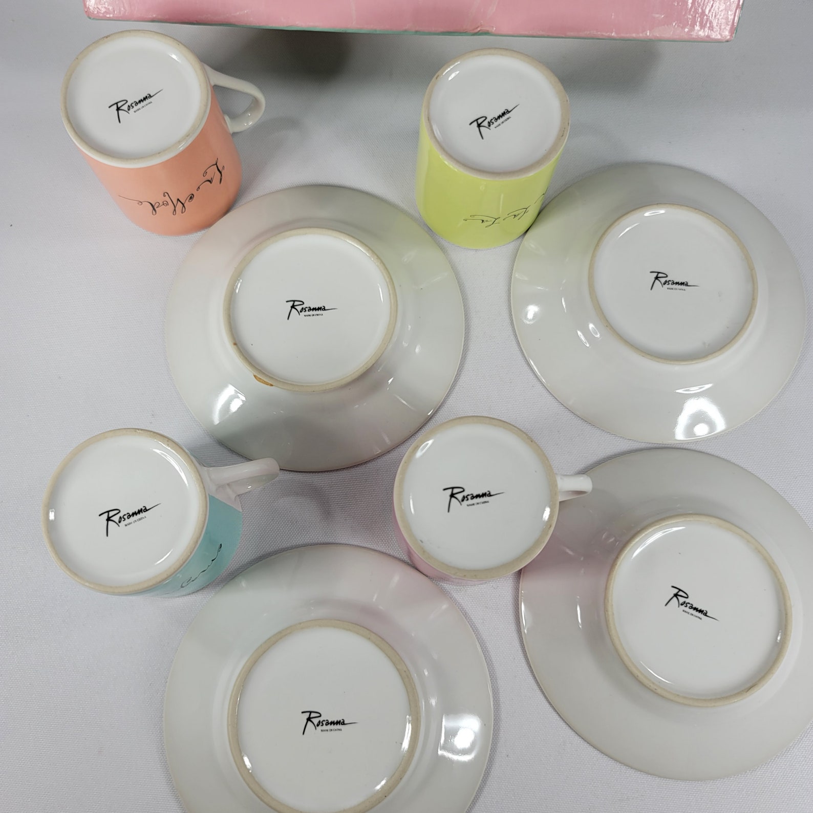 Rosanna Stylish Women Espresso Cups and Saucers Set of 4 Etsy