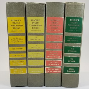 Readers Digest Condensed Books Decorative Covers 1970&#39;s Lot of 4 - 1st Editions