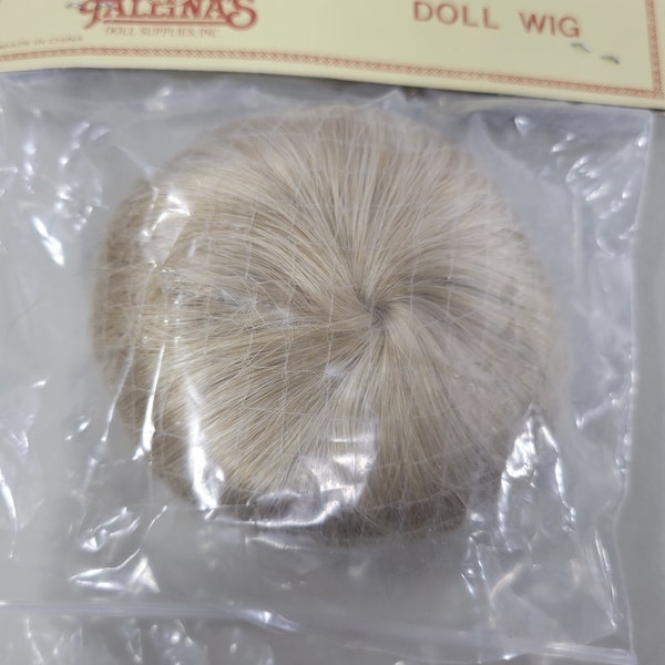 Doll Wig by Tallina's Size 7, Style 959, Light Blonde, NOS