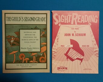 Two Sheet Music Books ~ Piano