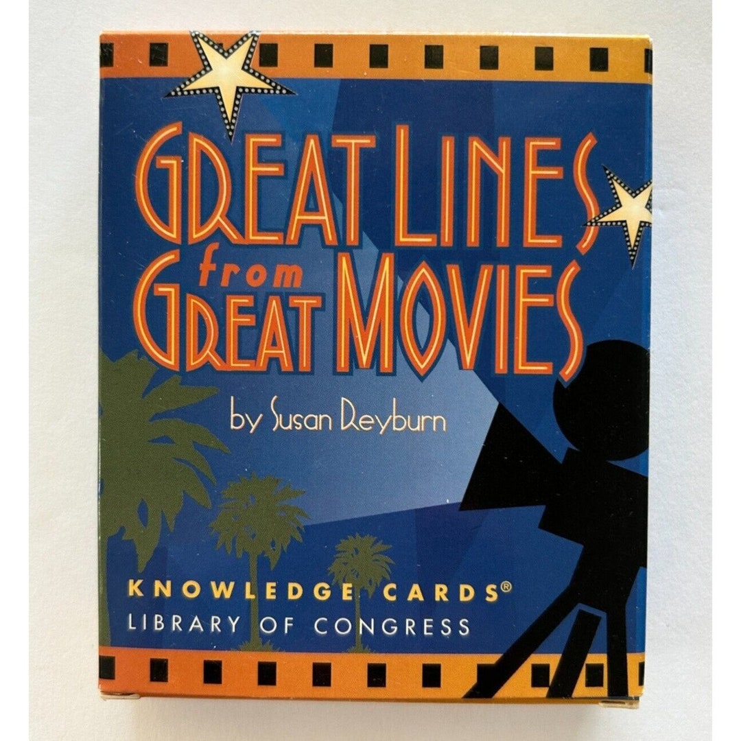 Great Lines From Great Movies Knowledge Cards Pomegranate Etsy Great Lines From Great Movies Knowledge Cards Pomegranate Etsy