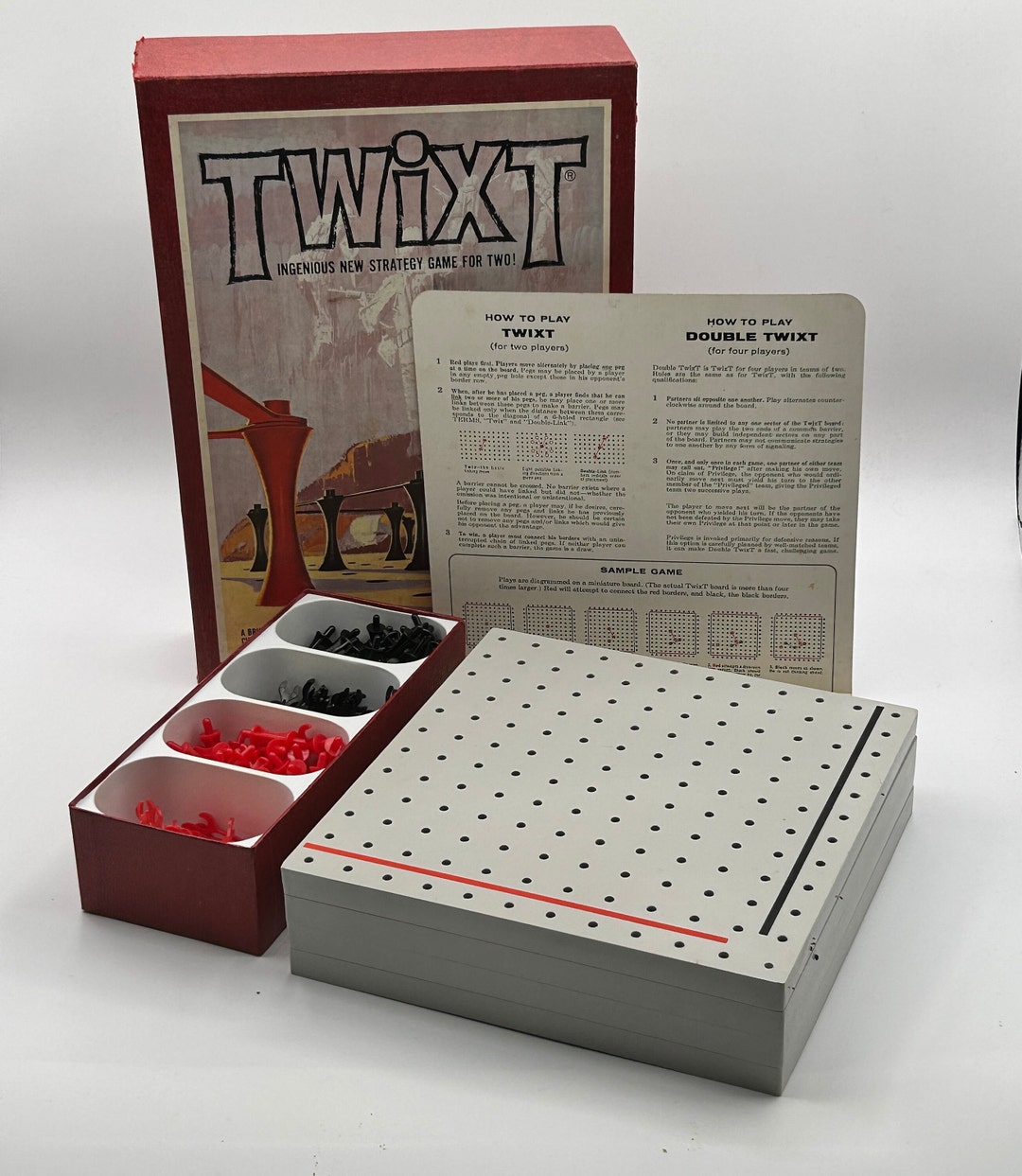 Twixt Board Game TWIXT Strategy Board Game For 2 4 Players Classic twixt-board-game-twixt-strategy-board-game-for-2-4-players-classic