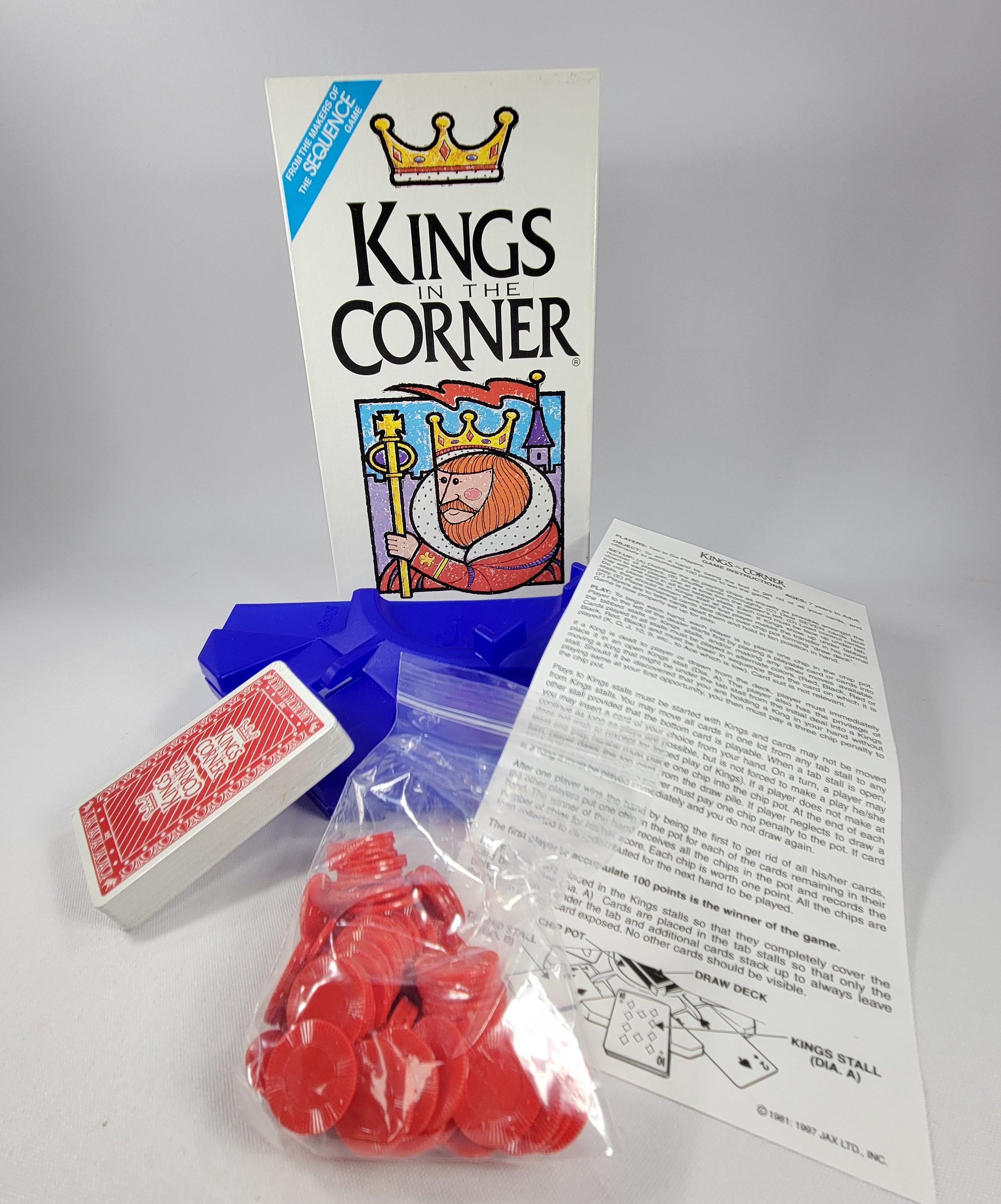 NOS Kings in the Corner Family Card Game Vintage Family Game 