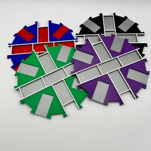 Mexican Train Hub, Custom 3D Dominoes Station Starter Centerpiece, Game Board