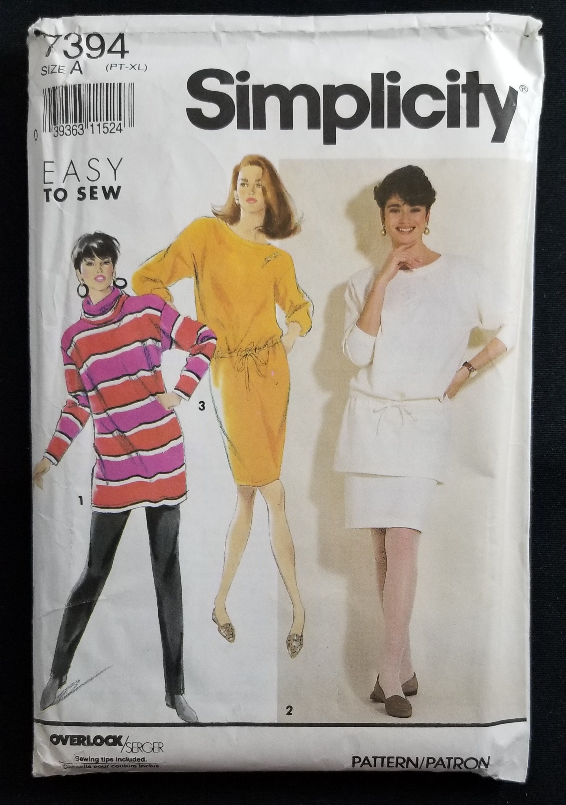 Simplicity 7313 Girls Easy Jumper Sewing Pattern ~ Size 3-8
