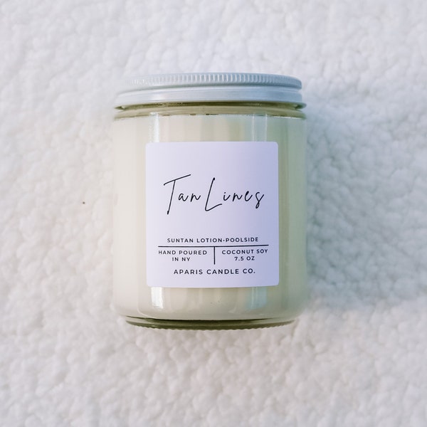 Suntan Lotion Candle Etsy