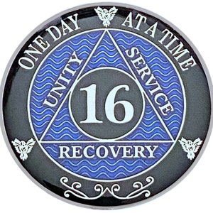 AA Medallion Holder Plaque, 25 Coin Display, Bill Wilson & Dr. Bob Smith Alcoholics  Anonymous Founders Laser Engraved Personalized Plaque 